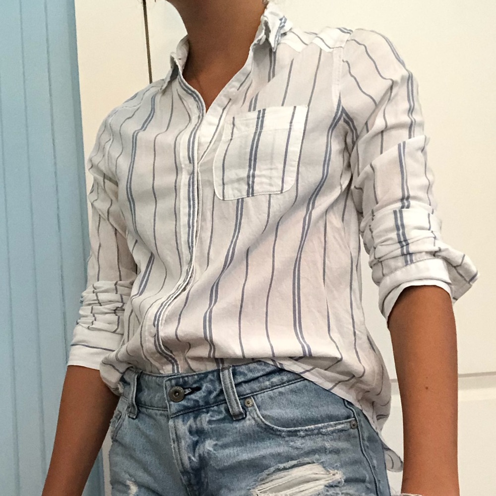 Striped button up - Picture 2 of 4